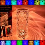 Rose Diamond Crystal LED Light | Romantic Gift Decoration Lamp - Image 2
